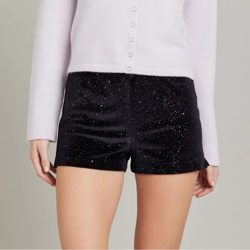 Black Glitter Women's Shorts
